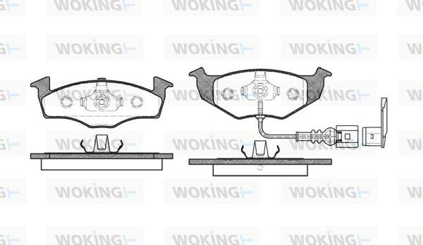 Woking P7093.11 - Гальмівні колодки, дискові гальма avtolavka.club