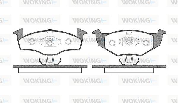 Woking P7093.20 - Гальмівні колодки, дискові гальма avtolavka.club