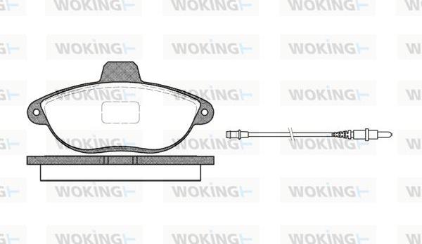 Woking P7023.02 - Гальмівні колодки, дискові гальма avtolavka.club