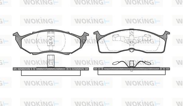 Woking P7103.00 - Гальмівні колодки, дискові гальма avtolavka.club