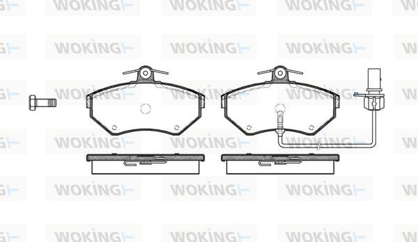 Woking P7313.12 - Гальмівні колодки, дискові гальма avtolavka.club