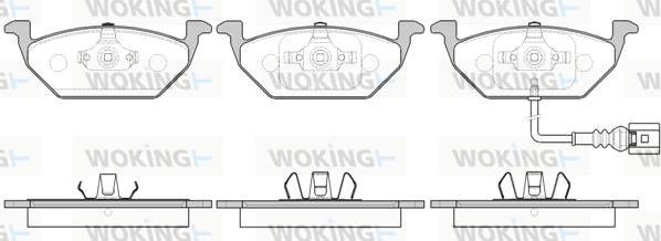 Woking P7333.41 - Гальмівні колодки, дискові гальма avtolavka.club