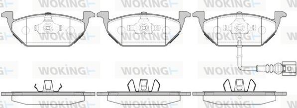 Woking P7333.31 - Гальмівні колодки, дискові гальма avtolavka.club