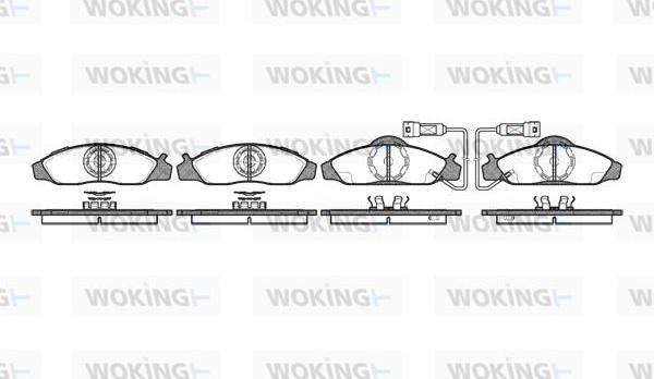 Woking P7243.02 - Гальмівні колодки, дискові гальма avtolavka.club