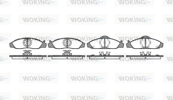 Woking P7243.12 - Гальмівні колодки, дискові гальма avtolavka.club