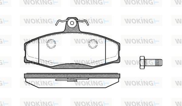 Woking P7203.20 - Гальмівні колодки, дискові гальма avtolavka.club