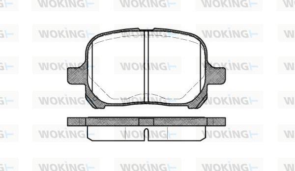 Woking P7213.00 - Гальмівні колодки, дискові гальма avtolavka.club