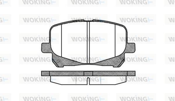 Woking P7213.10 - Гальмівні колодки, дискові гальма avtolavka.club