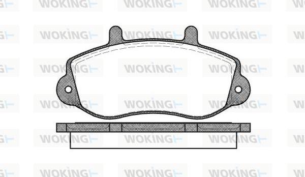 Woking P7773.00 - Гальмівні колодки, дискові гальма avtolavka.club