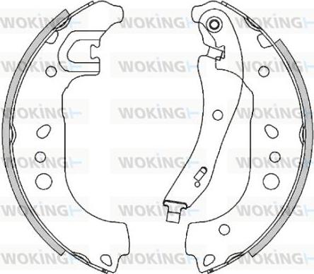 Woking Z4495.00 - Гальмівні колодки avtolavka.club