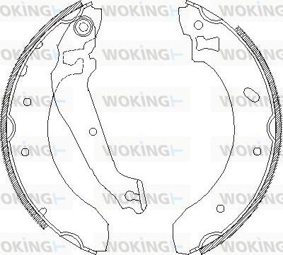 Woking Z4407.00 - Гальмівні колодки avtolavka.club