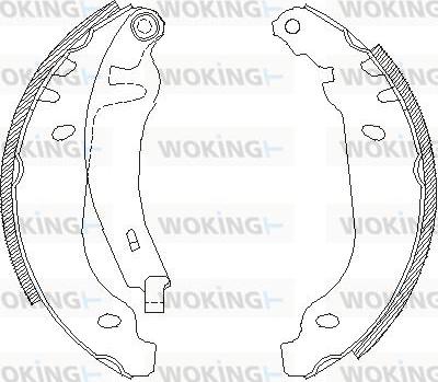 Woking Z4506.01 - Гальмівні колодки avtolavka.club