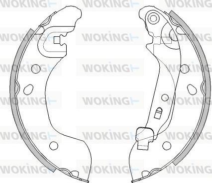 Woking Z4536.00 - Гальмівні колодки avtolavka.club