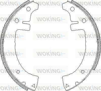 Woking Z4653.00 - Гальмівні колодки avtolavka.club