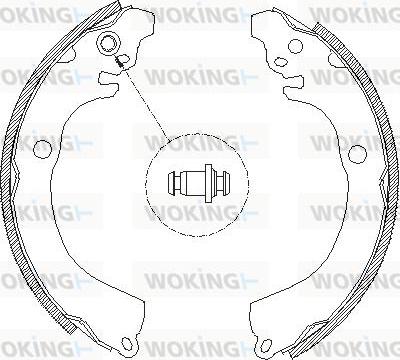 Woking Z4664.00 - Гальмівні колодки avtolavka.club