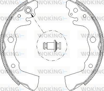 Woking Z4662.00 - Гальмівні колодки avtolavka.club