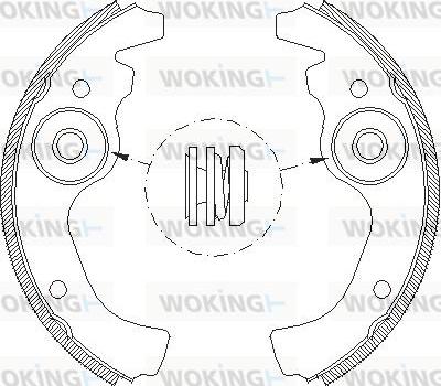 Woking Z4611.00 - Гальмівні колодки avtolavka.club