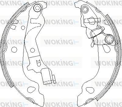 Woking Z4099.00 - Гальмівні колодки avtolavka.club