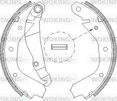 Woking Z4091.00 - Гальмівні колодки avtolavka.club