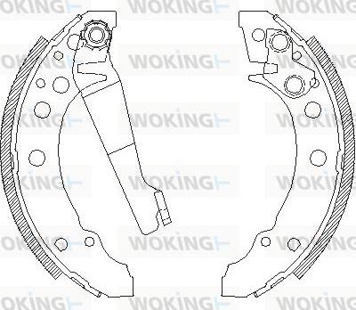 Woking Z4045.00 - Гальмівні колодки avtolavka.club