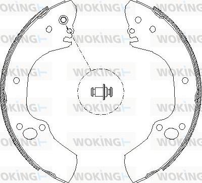 Woking Z4068.00 - Гальмівні колодки avtolavka.club