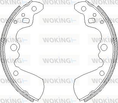 Woking Z4019.00 - Гальмівні колодки avtolavka.club