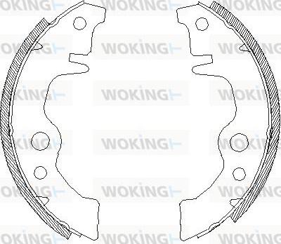 Woking Z4011.00 - Гальмівні колодки avtolavka.club