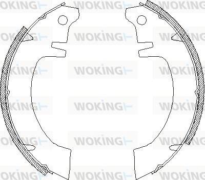 Woking Z4012.00 - Гальмівні колодки avtolavka.club