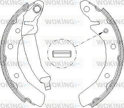 Woking Z4086.00 - Гальмівні колодки avtolavka.club