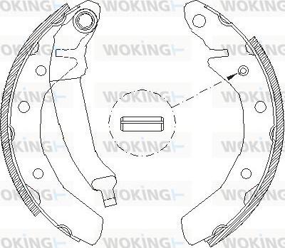 Woking Z4086.01 - Гальмівні колодки avtolavka.club