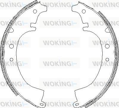 Woking Z4087.00 - Гальмівні колодки avtolavka.club