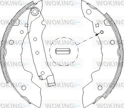 Woking Z4036.01 - Гальмівні колодки avtolavka.club