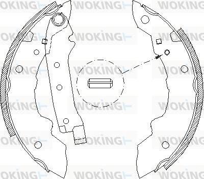 Woking Z4038.00 - Гальмівні колодки avtolavka.club