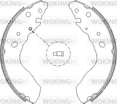 Woking Z4033.00 - Гальмівні колодки avtolavka.club