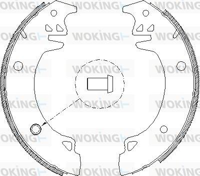 Woking Z4037.00 - Гальмівні колодки avtolavka.club