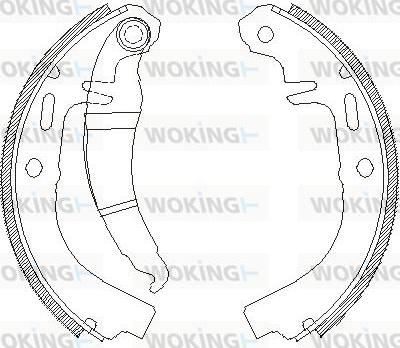 Woking Z4025.00 - Гальмівні колодки avtolavka.club