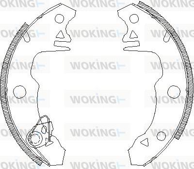 Woking Z4022.00 - Гальмівні колодки avtolavka.club