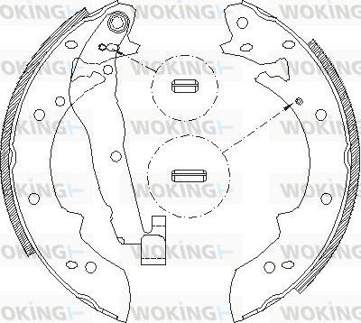 Woking Z4027.01 - Гальмівні колодки avtolavka.club