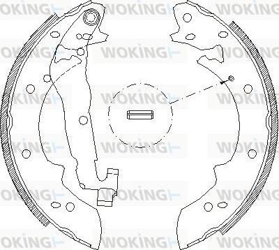 Woking Z4027.02 - Гальмівні колодки avtolavka.club