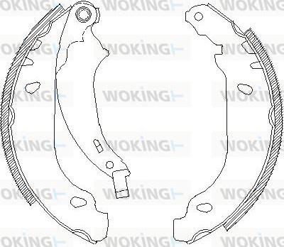 Woking Z4076.00 - Гальмівні колодки avtolavka.club