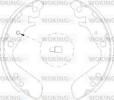 Woking Z4156.00 - Гальмівні колодки avtolavka.club