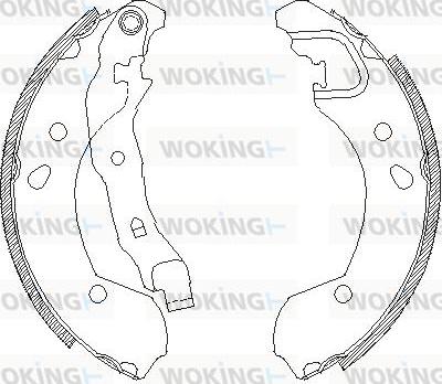 Woking Z4168.00 - Гальмівні колодки avtolavka.club