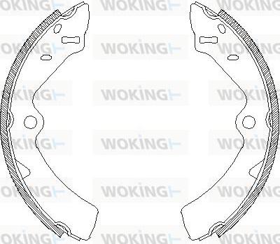 Woking Z4167.00 - Гальмівні колодки avtolavka.club