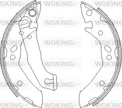 Woking Z4117.00 - Гальмівні колодки avtolavka.club