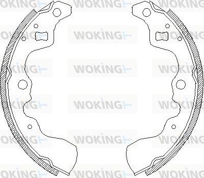 Woking Z4132.00 - Гальмівні колодки avtolavka.club