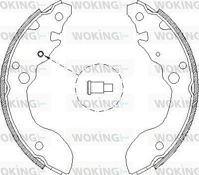 Woking Z4124.00 - Гальмівні колодки avtolavka.club