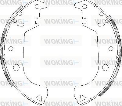 Woking Z4125.00 - Гальмівні колодки avtolavka.club