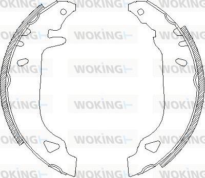 Woking Z4179.00 - Гальмівні колодки avtolavka.club