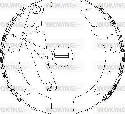 Woking Z4173.00 - Гальмівні колодки avtolavka.club