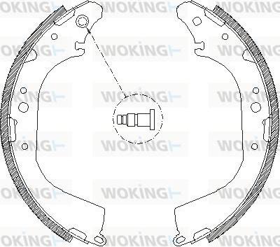 Woking Z4172.00 - Гальмівні колодки avtolavka.club